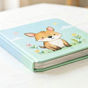 
Child-safe board book with a cute deer illustration and rounded corners.