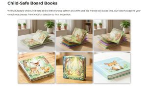 Child-safe board book with a cute deer illustration
