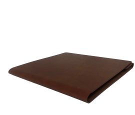 Custom leather photo album cover with metal clip by QYC Print.