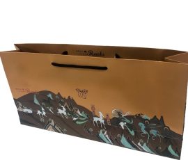 QYC Print custom paper bags, luxury shopping bags, retail paper bags, kraft paper bags.