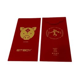 QYC Print custom red envelopes (lucky envelopes) and premium gift bags for corporate branding.