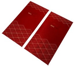 QYC Print custom red envelopes (lucky envelopes) and premium gift bags for corporate branding.