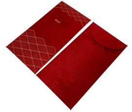 QYC Print custom red envelopes (lucky envelopes) and premium gift bags for corporate branding.