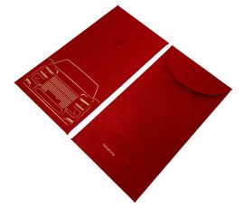 QYC Print custom red envelopes (lucky envelopes) and premium gift bags for corporate branding.
