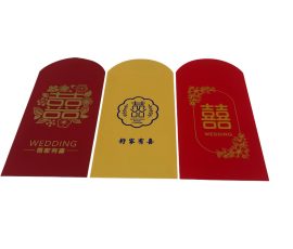 QYC Print custom red envelopes (lucky envelopes) and premium gift bags for corporate branding.