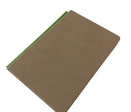 Custom FSC-certified notebook with hot stamping logo, made by QYC Print in Guangzhou.