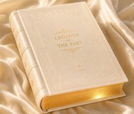 Luxury gold edge hardcover book sample for B2B printing and packaging services.