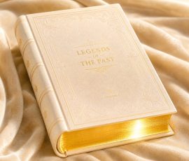 Luxury gold edge hardcover book sample for B2B printing and packaging services.