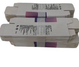 QYC Print folding carton boxes, white cardboard packaging, custom folding box samples for retail.