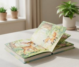 Child-safe board book with a cute deer illustration