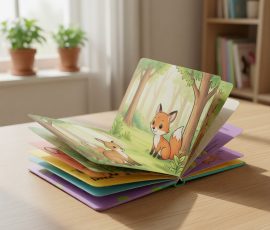 Child-safe board book with a cute deer illustration