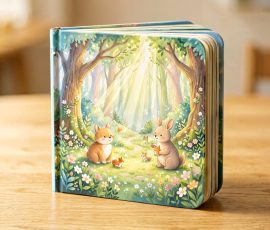 Child-safe board book with a cute deer illustration