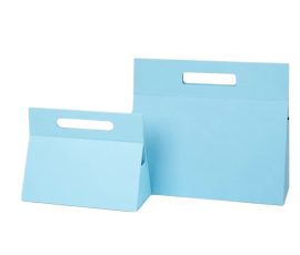 Collapsible rigid box with flat-packed and assembled states. Premium grey board and magnetic closure.